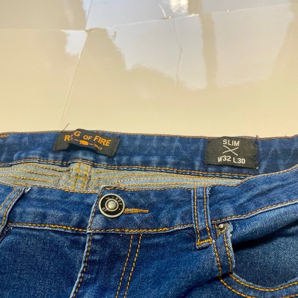 Ring of Fire Men's Denim Slim Jeans - Picture 5 of 6